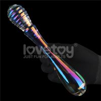 Lovetoy Twilight Gleam Glasdildo Twin Pleasures 20,5 cm, Bild 2