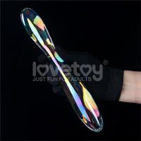 Lovetoy Twilight Gleam Glasdildo Double Delight 23 cm, Bild 2