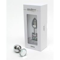 Rimba Sofia Metall-Analplug mit klarem Schmuckstein, Bild 2