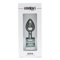Rimba Sofia Metall-Analplug mit klarem Schmuckstein, Bild 4
