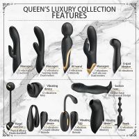 Pretty Love Luxus-Set Queens mit 12 Toys, Schwarz und 18k (Gold), Bild 2