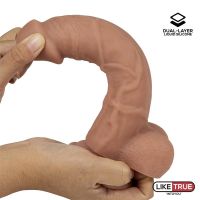 Liketrue realistischer Dildo Dual Layer aus Liquid Silicone 8", Bild 5
