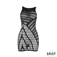 Adalet Lingerie Ilona Netz-Bodystocking mit vertikalem Muster, Bild 3