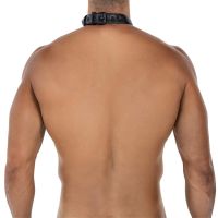 Cut4men BL4CK08 Halsband mit C-Ring in Lederoptik, One Size, Bild 3