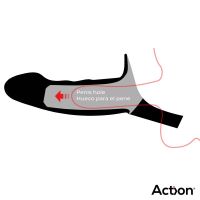 Action Strap-on mit hohlem Dildo aus Premium-Silikon