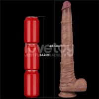 Lovetoy biegsamer Dildo XXL 16", zwei Schichten, hautfarben, Bild 12