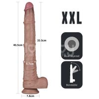 Lovetoy biegsamer Dildo XXL 16", zwei Schichten, hautfarben, Bild 14