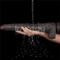 Lovetoy biegsamer Dildo XXL 16", zwei Schichten, dunkelbraun, Bild 11