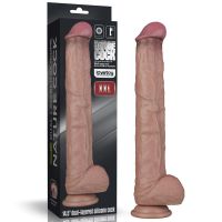 Lovetoy biegsamer Dildo XXL 14,5", zwei Schichten, hautfarben, Bild 2