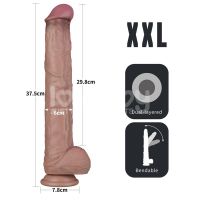 Lovetoy biegsamer Dildo XXL 14,5", zwei Schichten, hautfarben, Bild 15