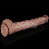 Lovetoy biegsamer Dildo XXL 14,5", zwei Schichten, hautfarben, Bild 6
