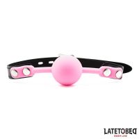 LateToBed Silikon-Ballknebel (Rosa)