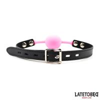 LateToBed Silikon-Ballknebel (Rosa), Bild 2