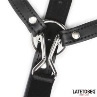 LateToBed Kopfharness mit Ballknebel und Nasenhaken, Bild 5