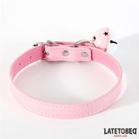 LateToBed verstellbares Halsband mit Glöckchen (Rosa), Bild 2