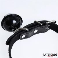 LateToBed verstellbares Halsband mit Glöckchen, Schwarz, Bild 2