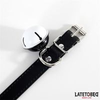 LateToBed verstellbares Halsband mit Glöckchen, Schwarz, Bild 4