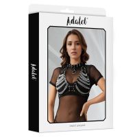 Adalet Lingerie Zaira BH aus Veganleder mit Kette, One Size, Bild 3