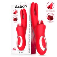 Action Bilma Vibrator mit streichendem Klitoris-Stimulator