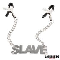 LateToBed Nippelklemmen mit Slave-Anhänger