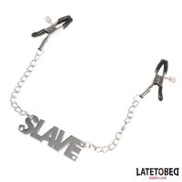 LateToBed Nippelklemmen mit Slave-Anhänger, Bild 2