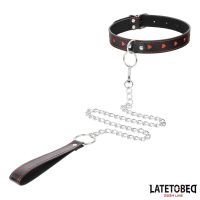 LateToBed Halsband mit Leine 52 cm