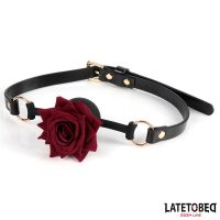 LateToBed Knebel mit goldener Metallrose, Bild 2