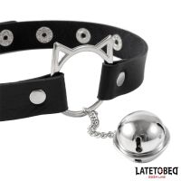 LateToBed Choker mit Katzenmützen-Reifen und Glocke, Bild 4