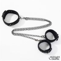 Midnight Desires Halsband und Fußfesseln mit Kette