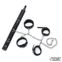 Midnight Desires Bondage-Set mit Halsband und Fesseln, Bild 2