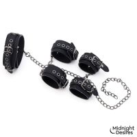 Midnight Desires Bondage-Set mit Halsband und Fesseln, Bild 3