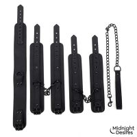 Midnight Desires Bondage-Set mit Halsband, Leine und Fesseln, Bild 2