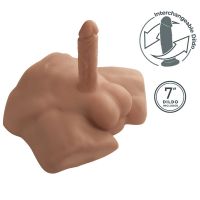 SilexD Apollo S Halbtorso Flüssigsilikon Karamell 7"