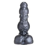 Creature Cocks Cyborg Cock stoßender und vibrierender Metall-Dildo, Bild 3