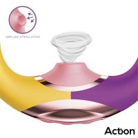 Action Two Lovers 3-in-1 Finger- und Air-Pulse-Vibrator, Bild 6