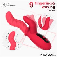 IntoYou Tingly Vibrator mit Finger, Wellenbewegung und App, Bild 3