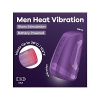 Satisfyer Men Heat Vibrator mit Batterie (Dunkelbeere), Bild 2