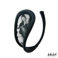 Adalet Lingerie Bella C-String Schwarz, One Size