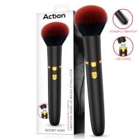 Action Secret Noir vibrierender Make-up-Pinsel (Schwarz), Bild 2
