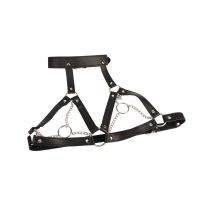Chisa Brust-Harness mit O-Ring Ketten - Leder Fetisch Kleidung, Bild 4