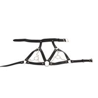 Chisa Brust-Harness mit O-Ring Ketten - Leder Fetisch Kleidung, Bild 6