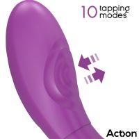 Action Twinx vibrierender und klopfender Paarvibrator mit Fernbedienung, Bild 3