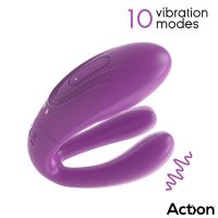 Action Twinx vibrierender und klopfender Paarvibrator mit Fernbedienung, Bild 4