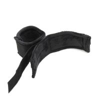 Bondage Play verstellbare Handfesseln mit Maske (Schwarz), Bild 4