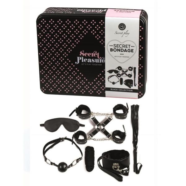 Secret Play Set mit 8 Teilen, Schwarz