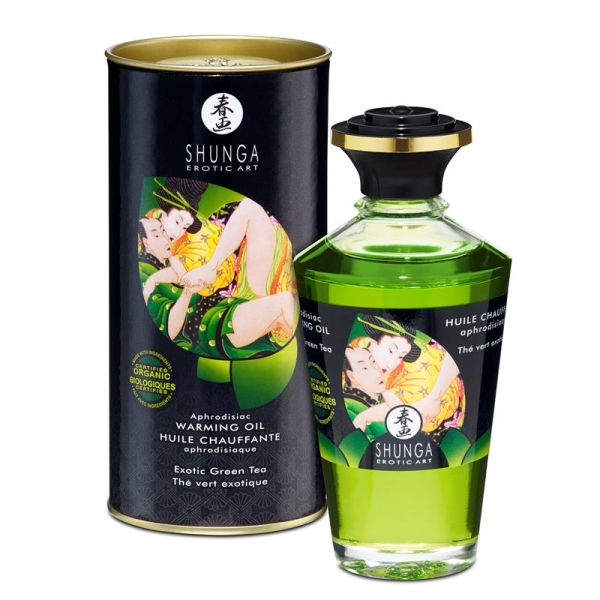 Shunga aphrodisierendes Massageöl Grüner Tee