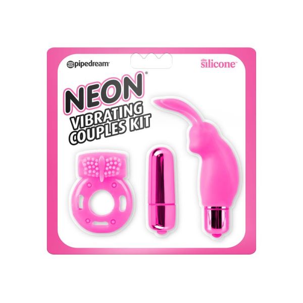 Neon vibrierendes Paar-Set (Rosa)
