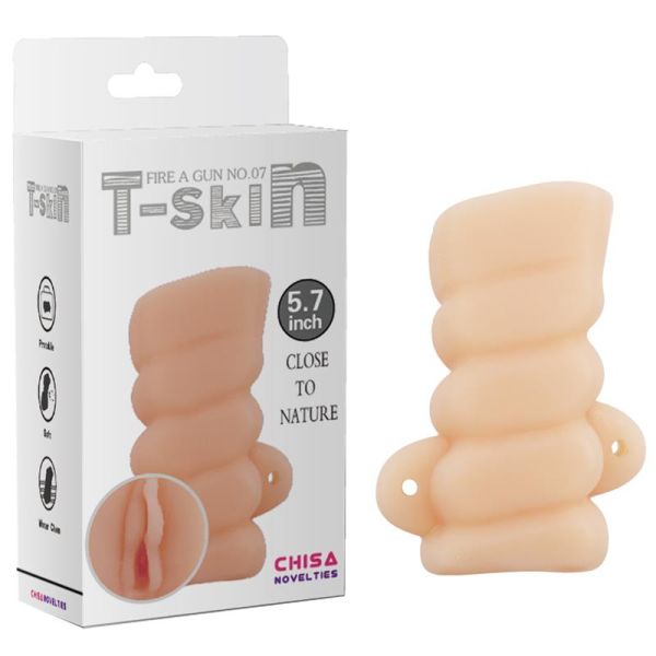 Chisa Masturbator Fire a Gun N7 T-Skin 14,2 cm Hautfarben