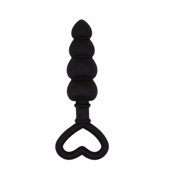 Chisa Luv Probe mit Perlen 15.6 x 3.4 cm aus Silikon (Schwarz)