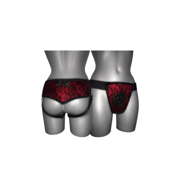 Joydivision Strap-on de Luxe Rot mit Rückenband S - XL